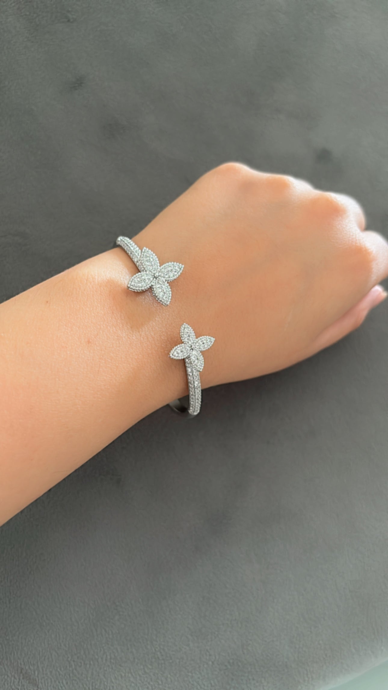 Sparkling Bloom Duo Bracelet