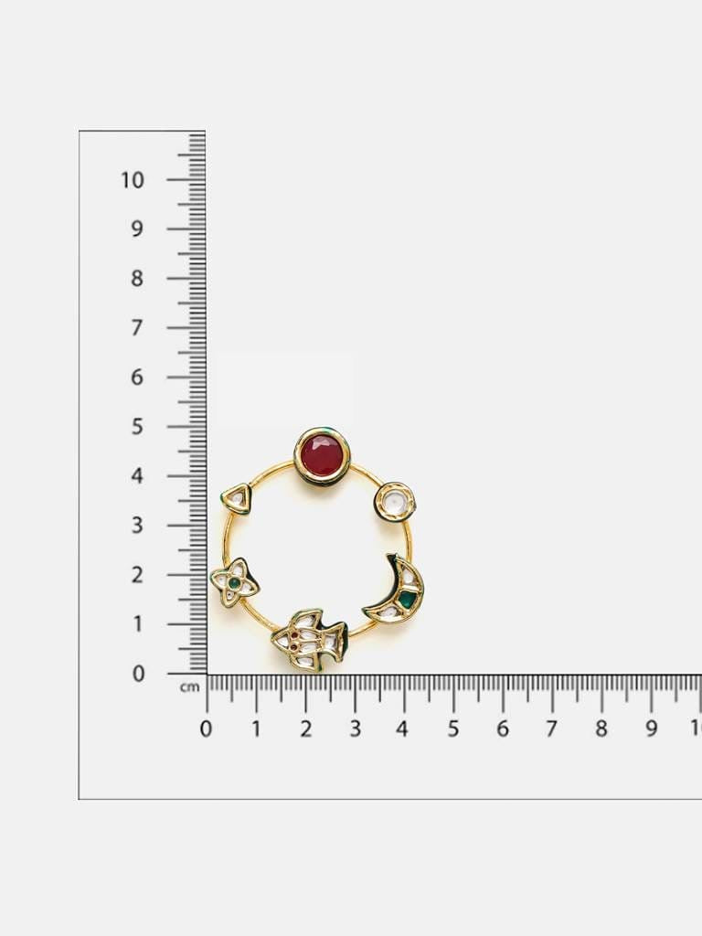 Chakravyuh Kundan Polki Earrings