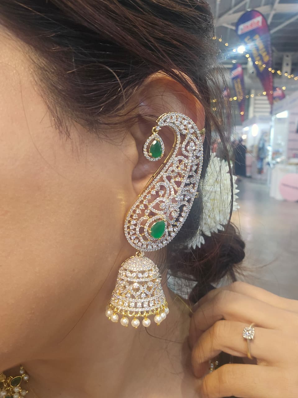 Apsara Ear-Trail Jhumkas