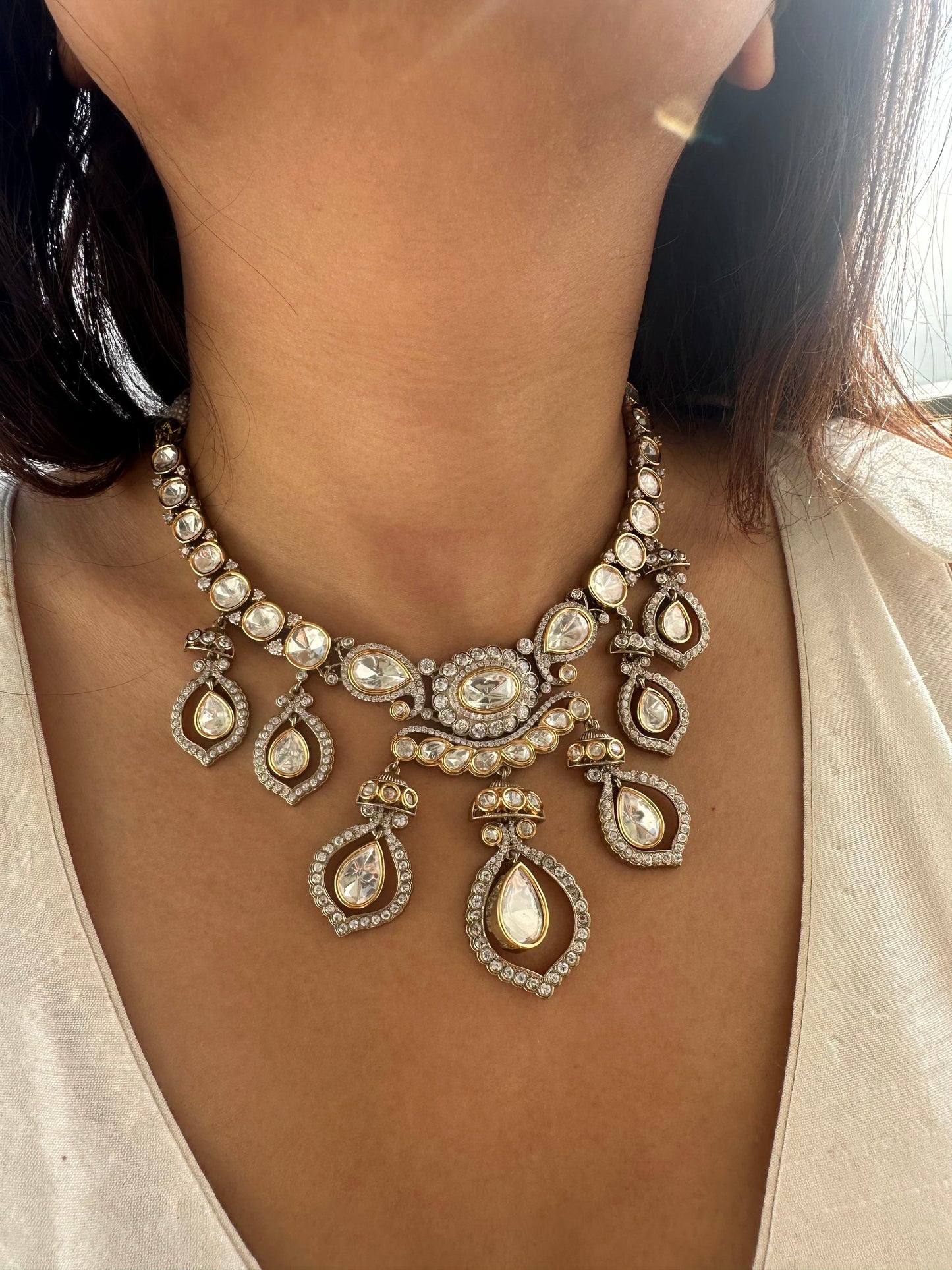 Ivory Dream polki Necklace Set