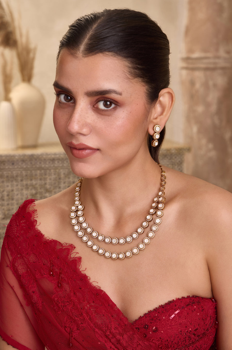 Victorian Antique Double layered Necklace Set