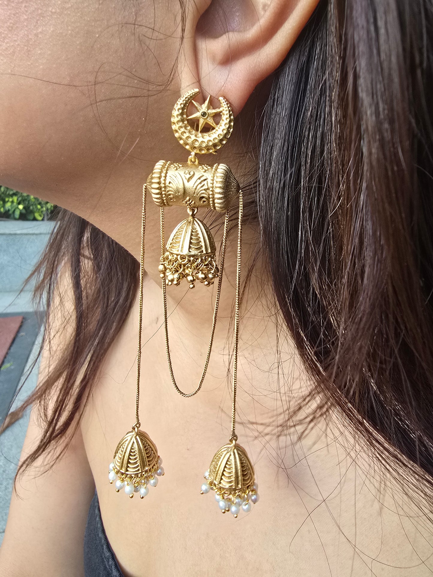 Chaan Sitara Matt Earrings