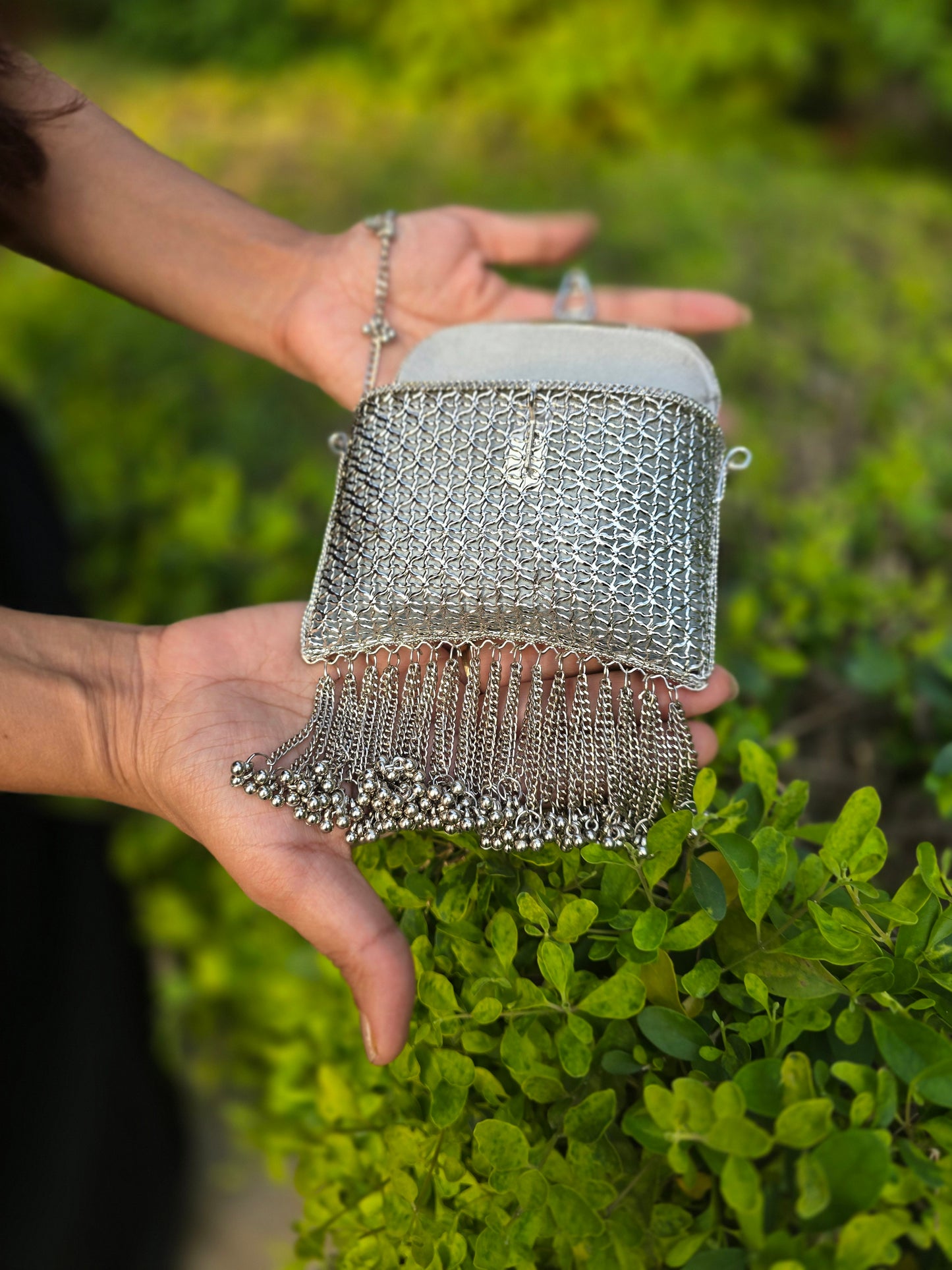 Lifafa Fringe Clutch Bag