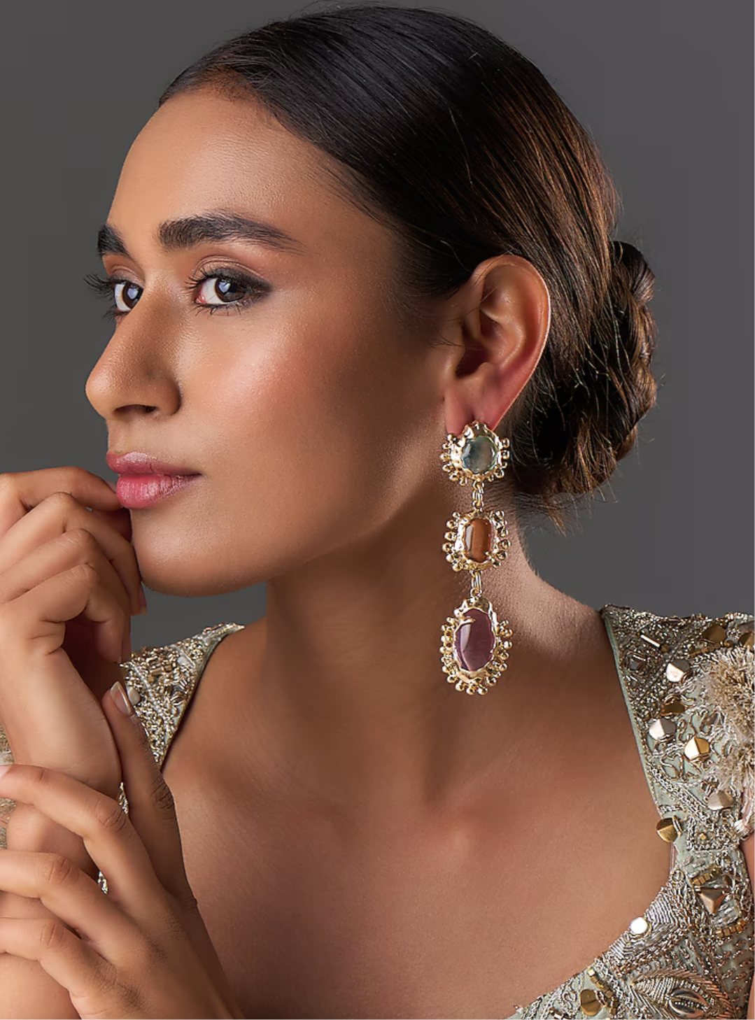 Sitara earrings in Pastel Hues