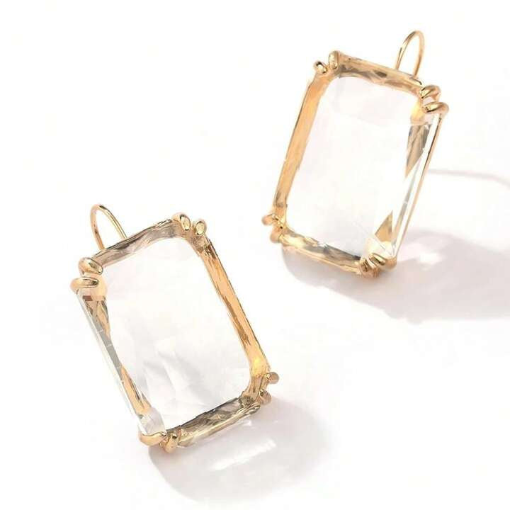 Glass Transparent Drop earrings