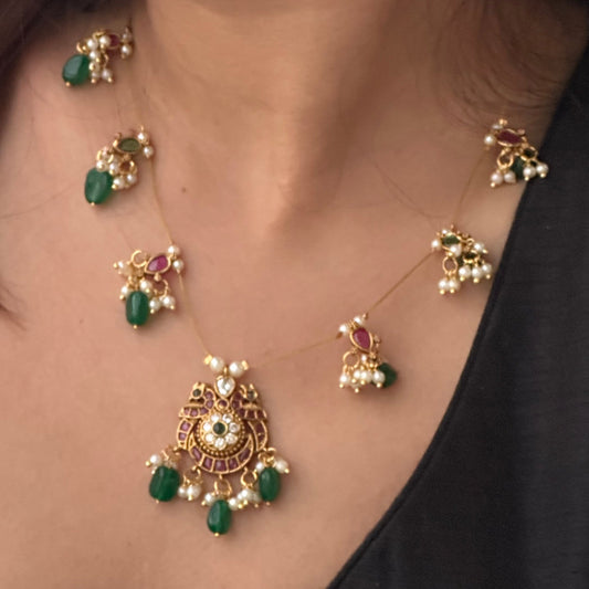 Invisible Chain Necklace Set-Mor Morni