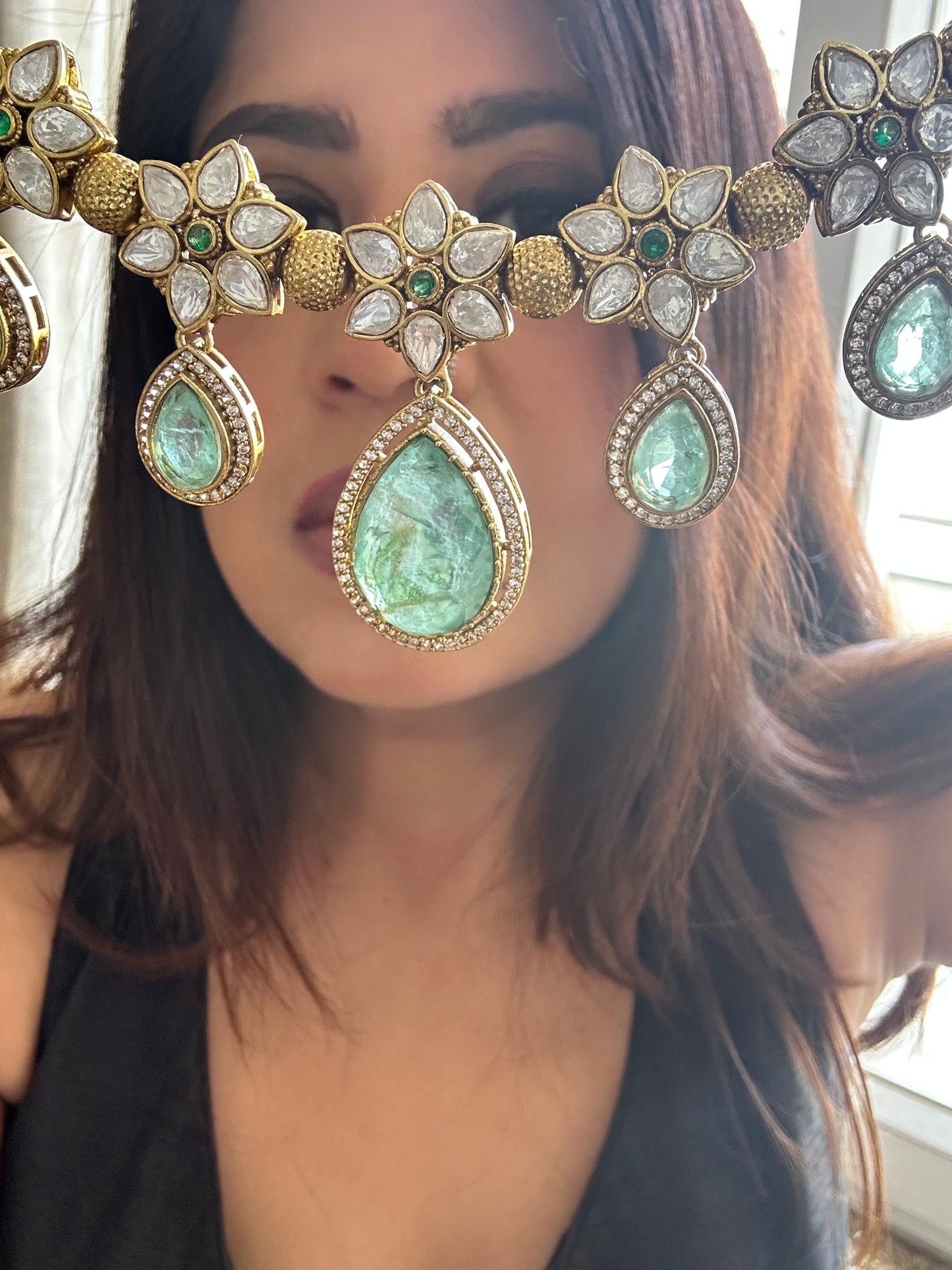 Noorani Mint green Hasli Set