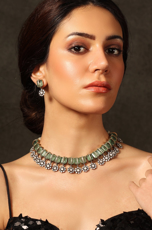 Jade Mint Necklace Set