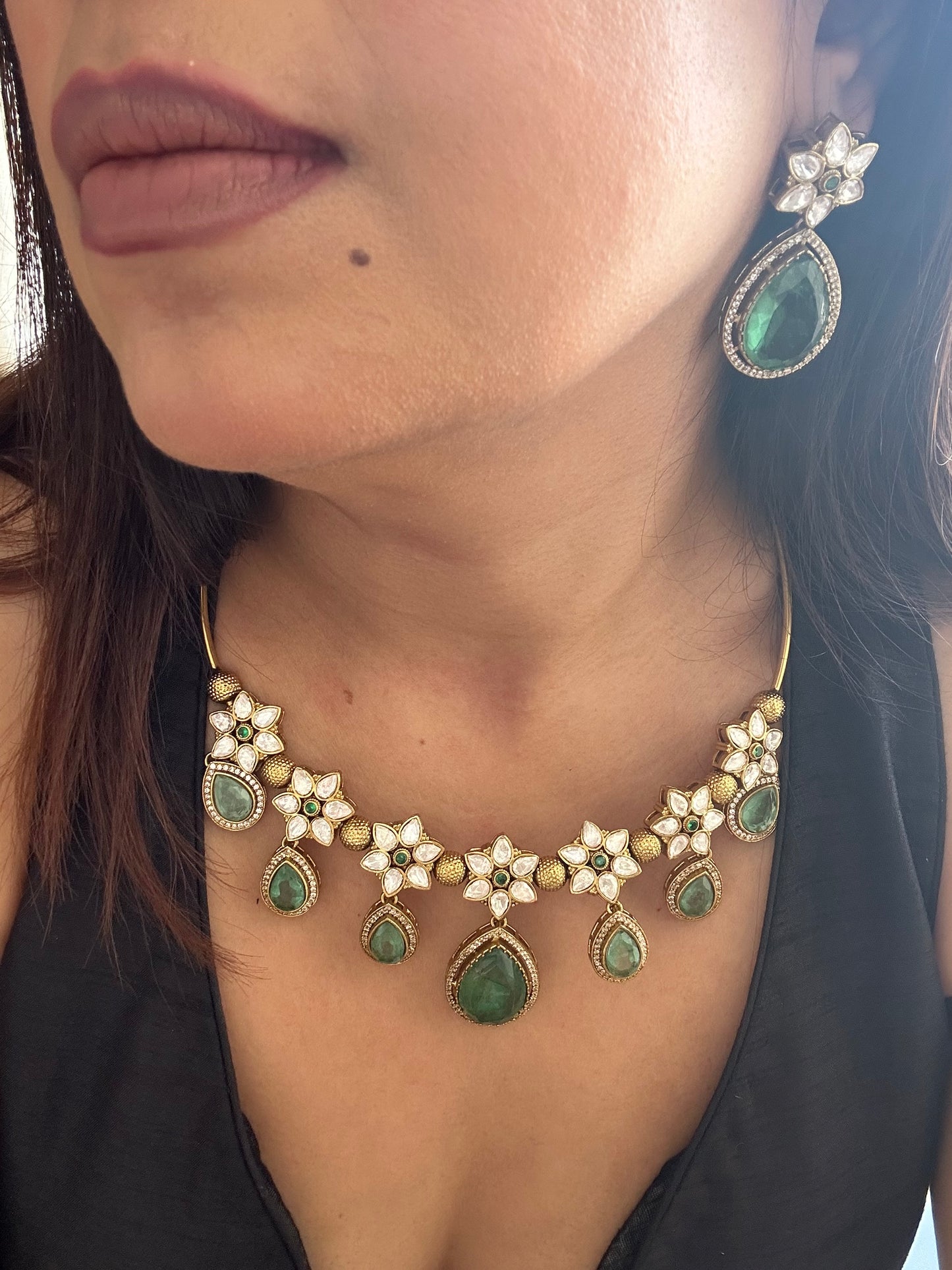 Noorani Mint green Hasli Set