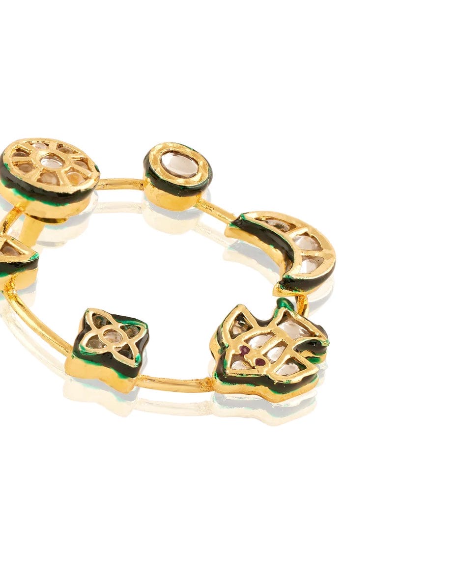 Chakravyuh kundan polki Earrings