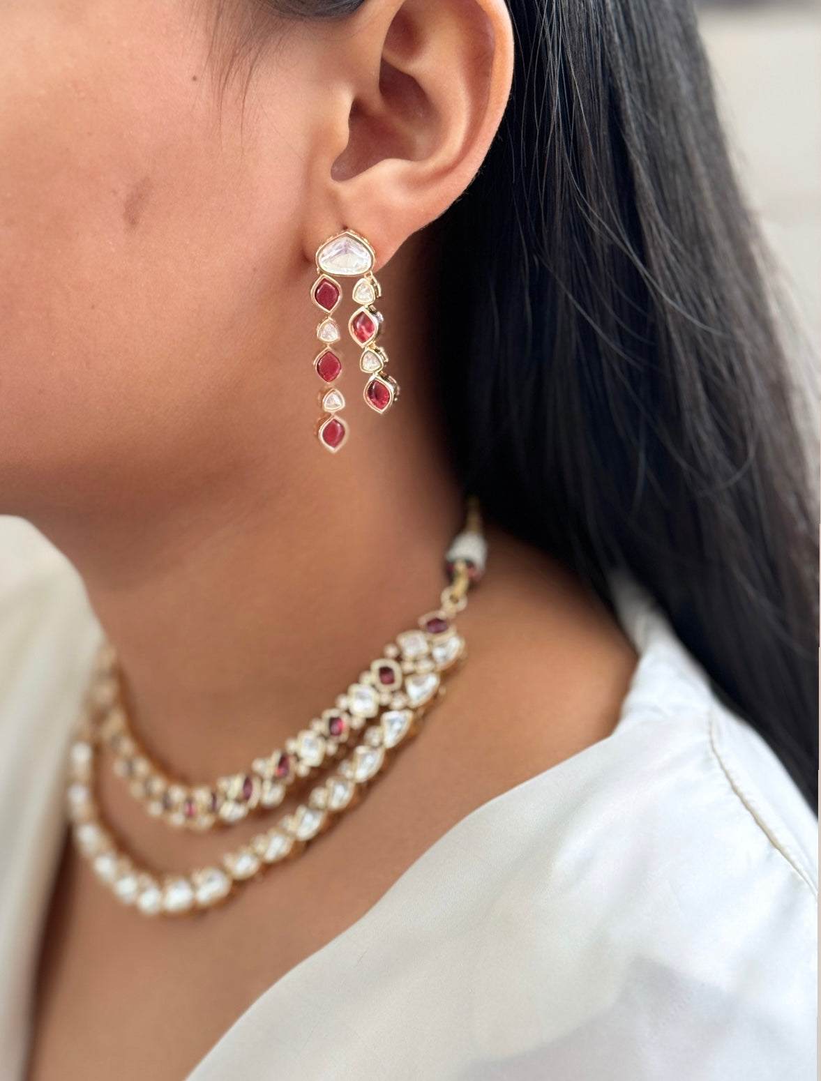 Malhaari Double Layer Necklace Set
