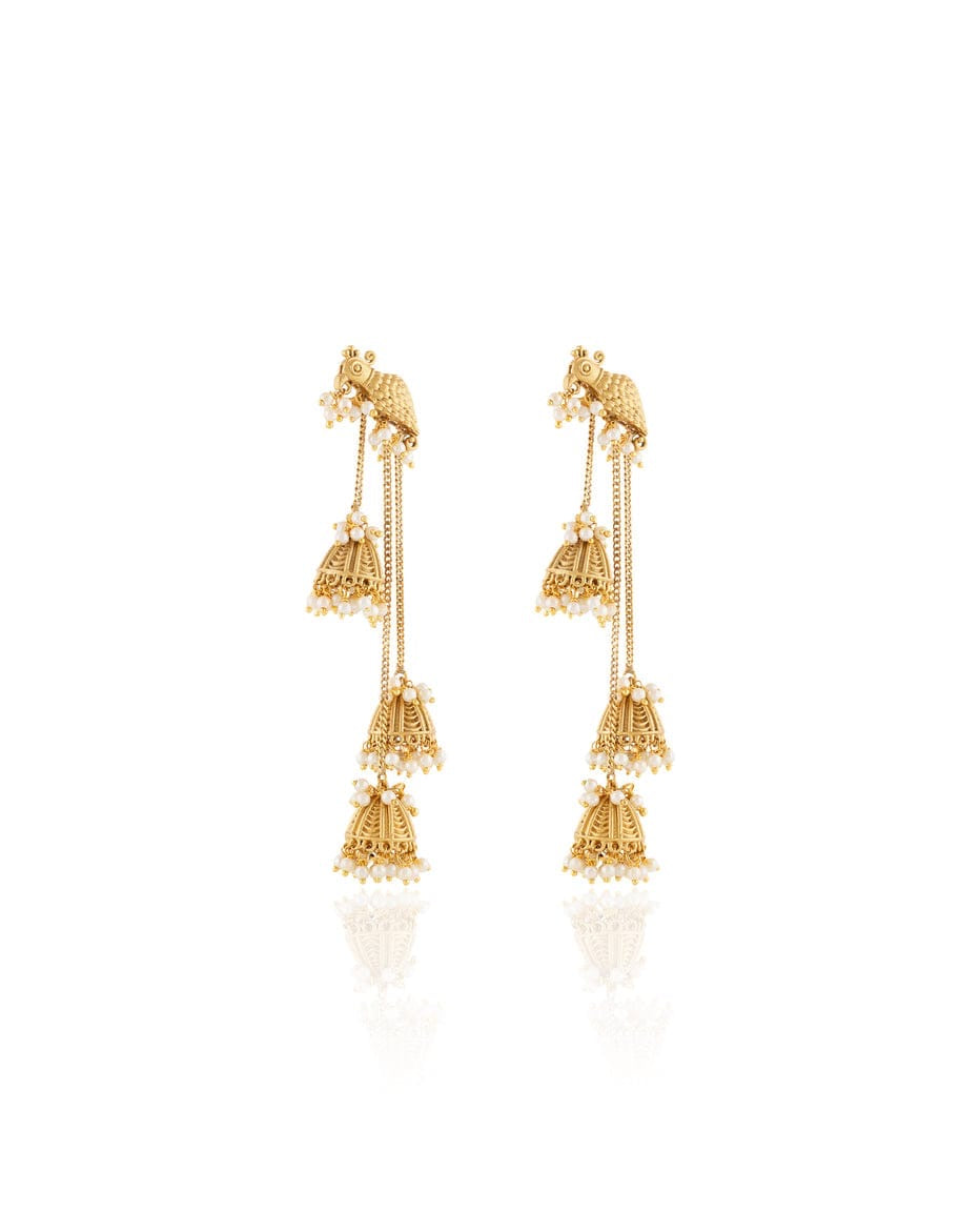 Tota Maina Kashmiri Matte Earrings