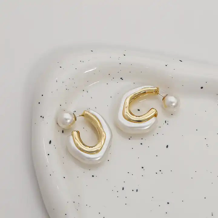 Two-Way Pearl Earrings