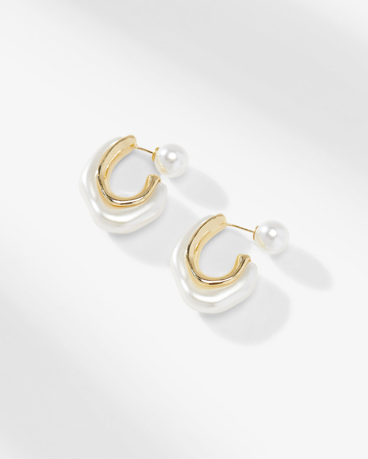 Two-Way Pearl Earrings