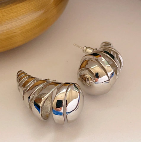 Spiral Teardrop Earrings