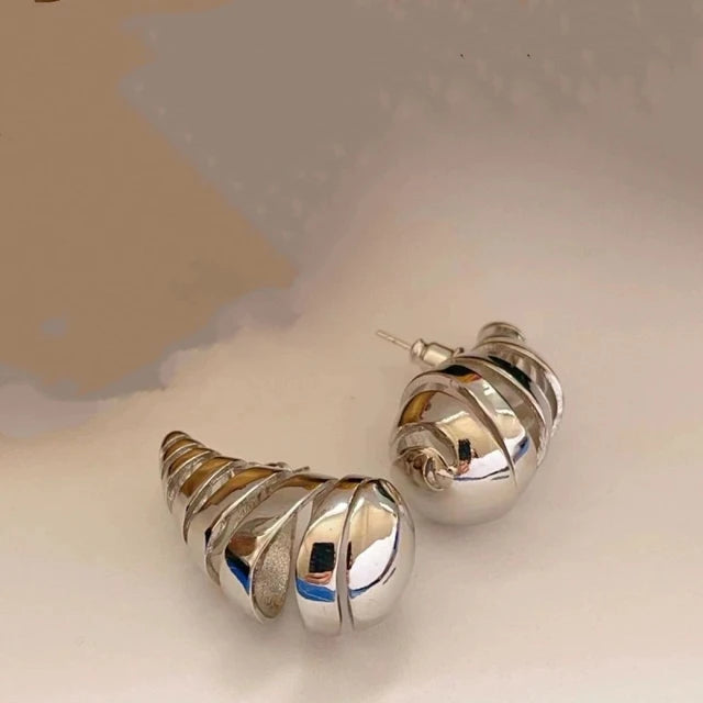 Spiral Teardrop Earrings