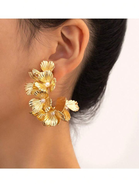 Flower Garden Statement Baali Earrings
