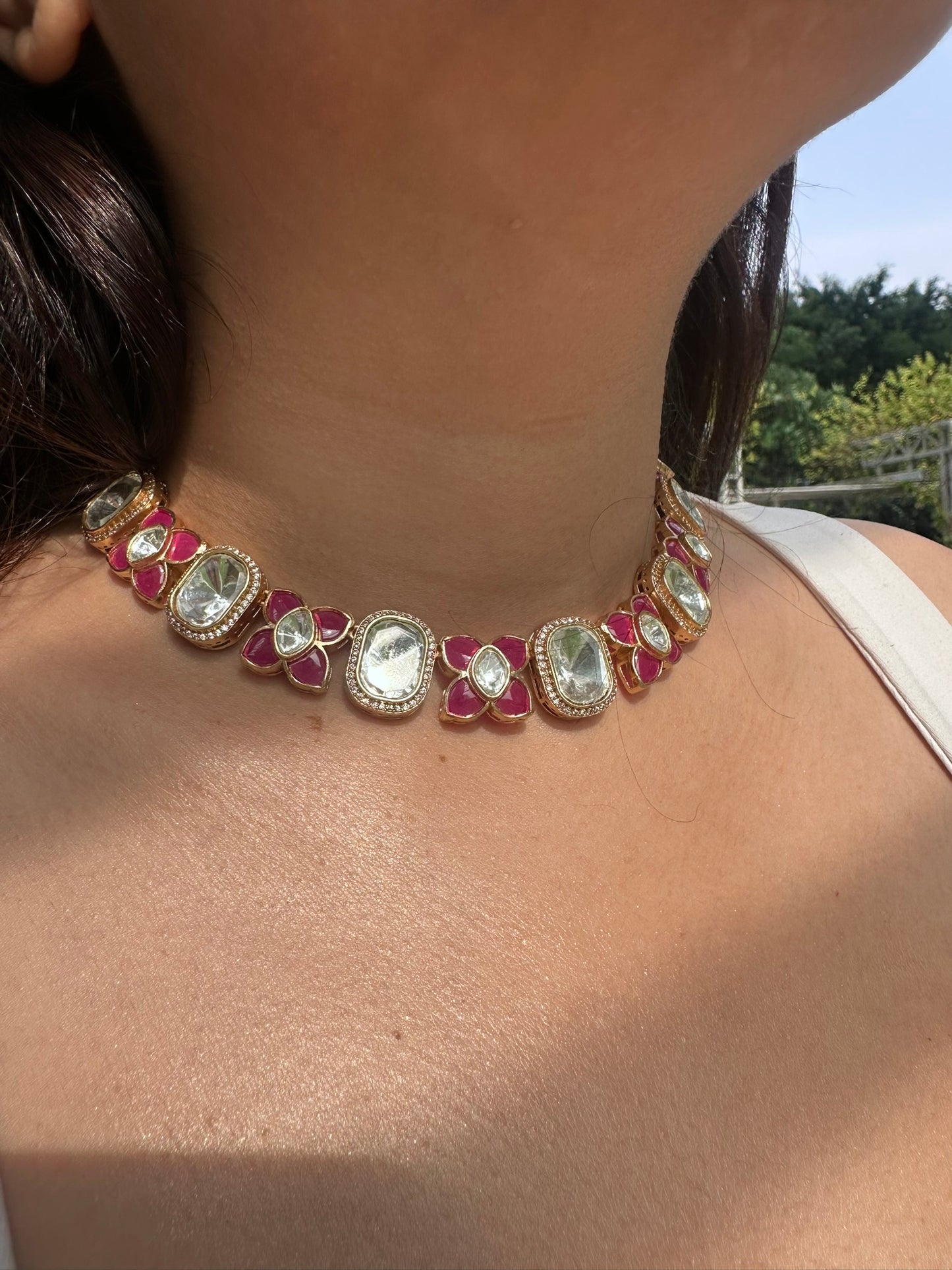 Gulnaaz Kundan Jewelry Set