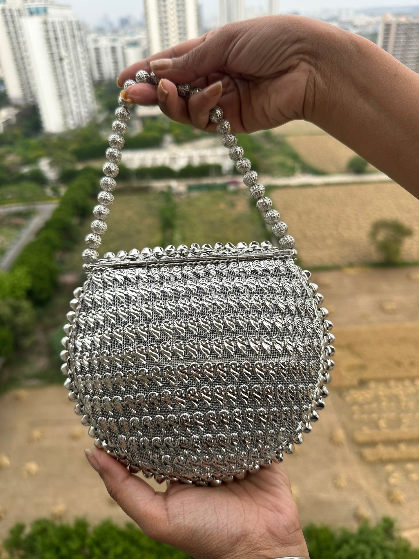 Maya Beaded Potli Clutch