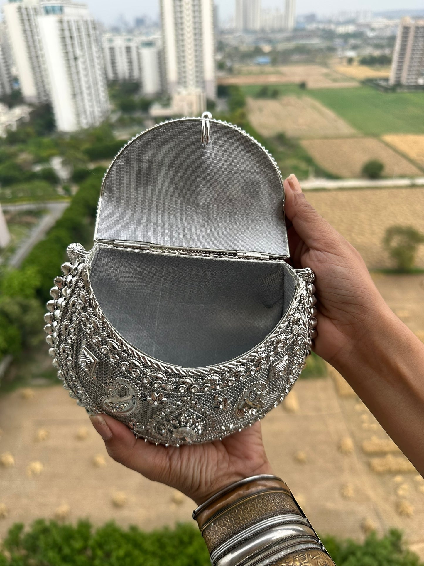 Maya Beaded Potli Clutch