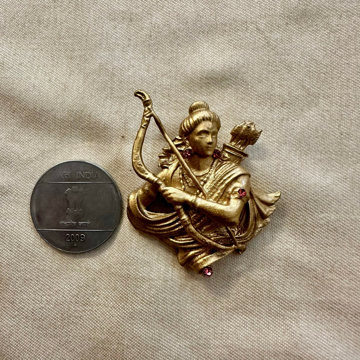 Antique Finish Indian Brooch Pins, Royal Crest Jewelry, Wedding Accessories