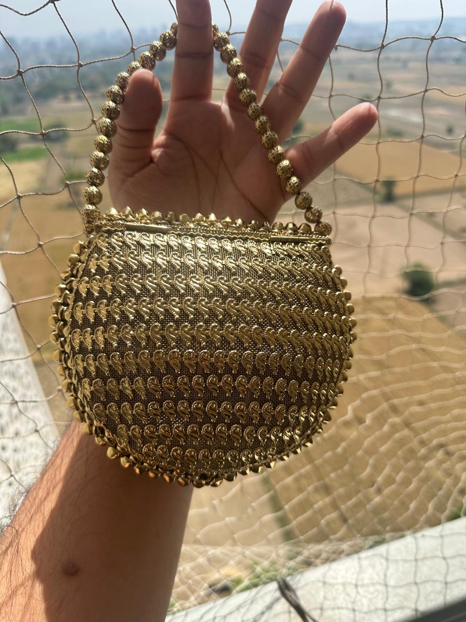 Maya Beaded Potli Clutch