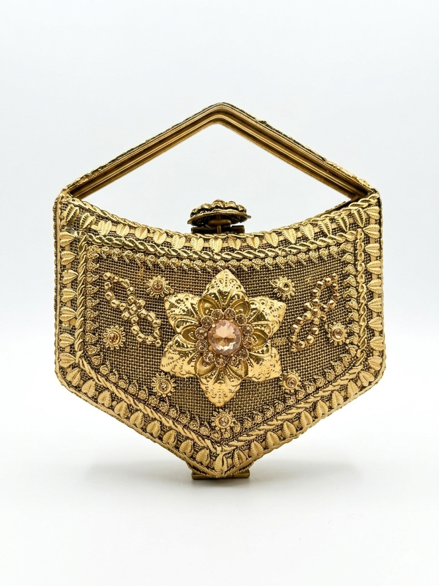 Virasat Hardcase Filigree Clutch