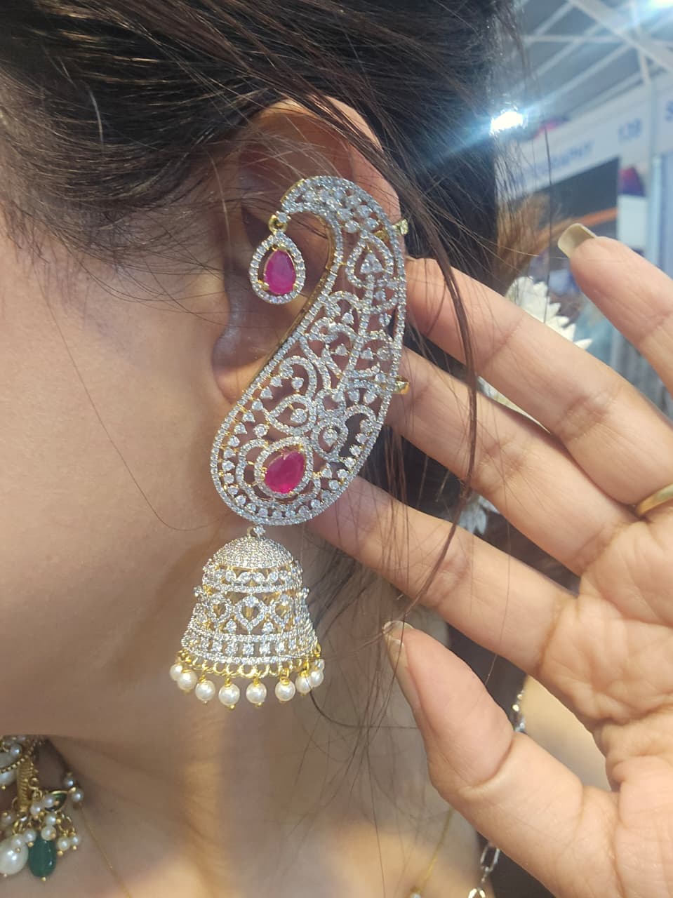 Apsara Ear-Trail Jhumkas