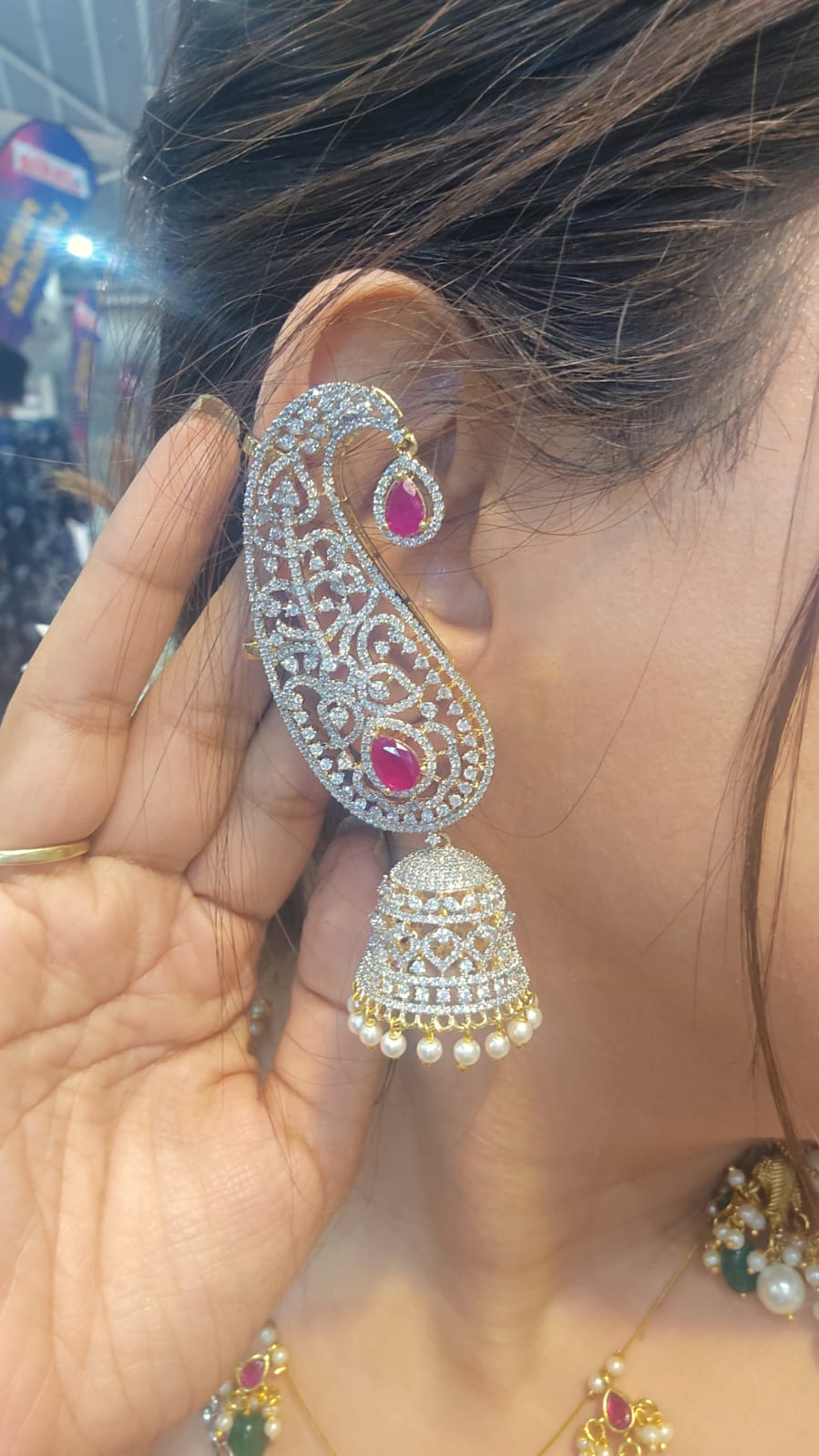 Apsara Ear-Trail Jhumkas