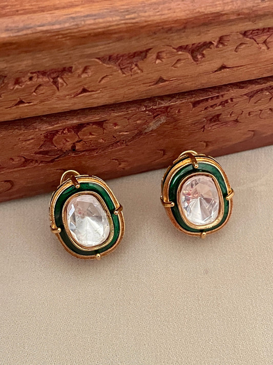 Polki Stud Earrings