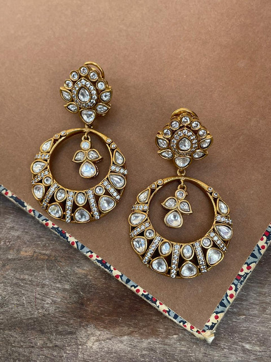 Inaya Polki Chaandbaali Earrings