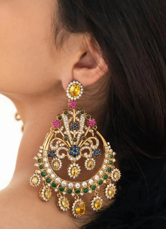 Zahara multicolour Chaandbaali Earrings