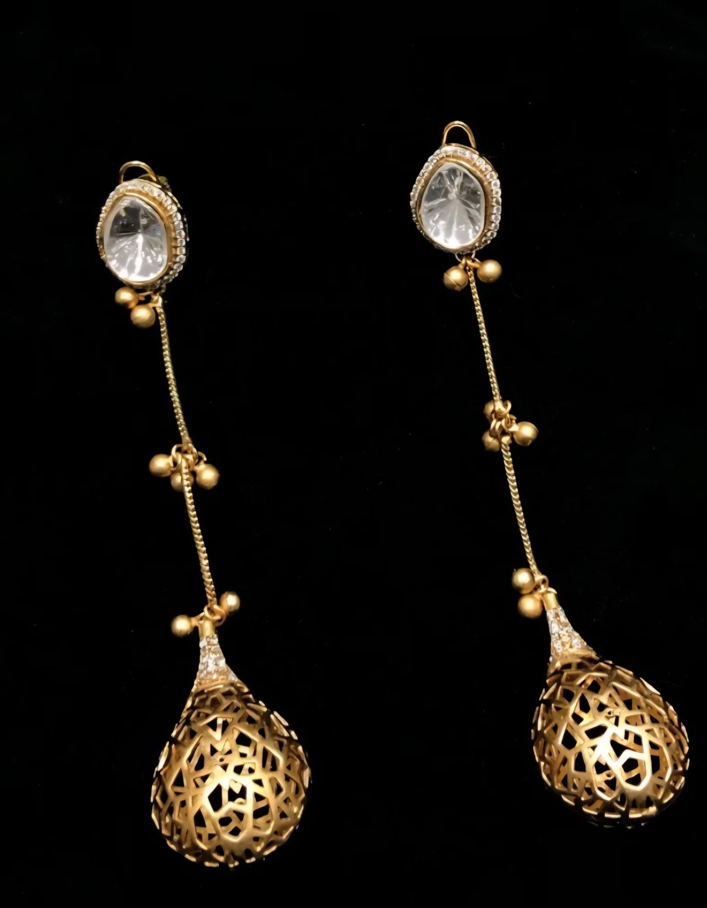 Mohita Temple Ear Jhumka Earrings