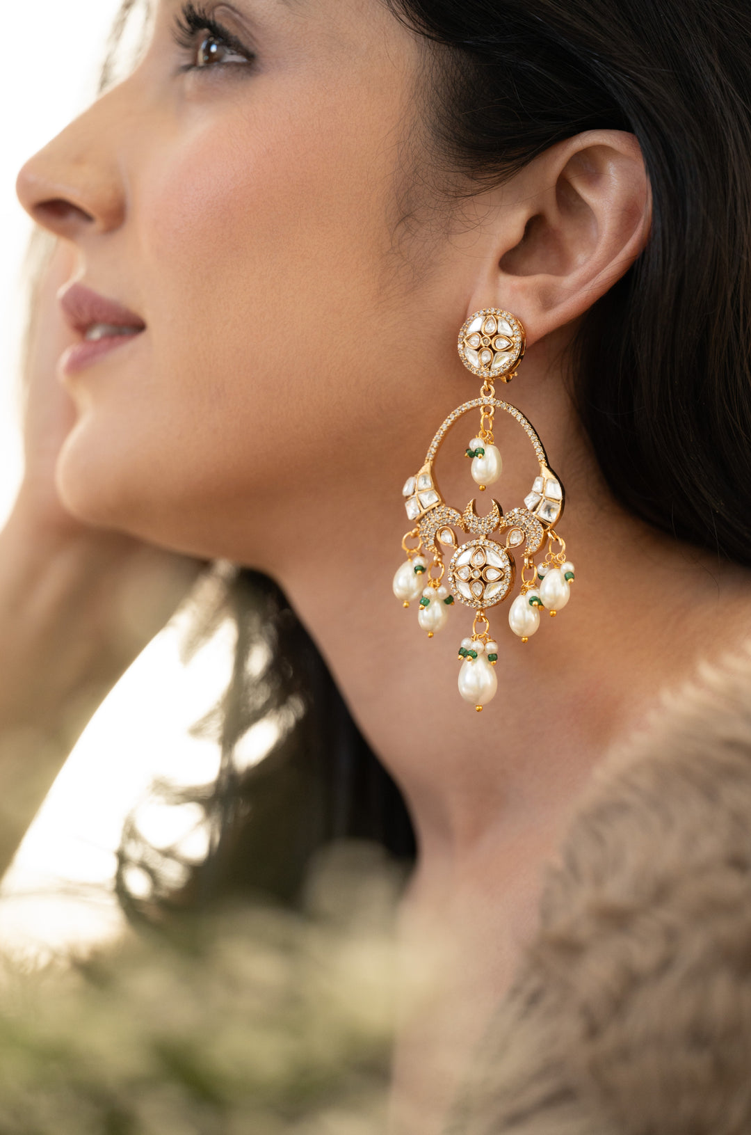 Zeenat celebrity-inspired Regal Chaandbaali Earrings