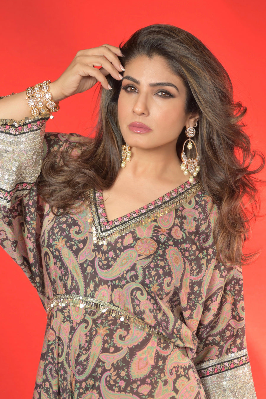 Zeenat celebrity-inspired Regal Chaandbaali Earrings