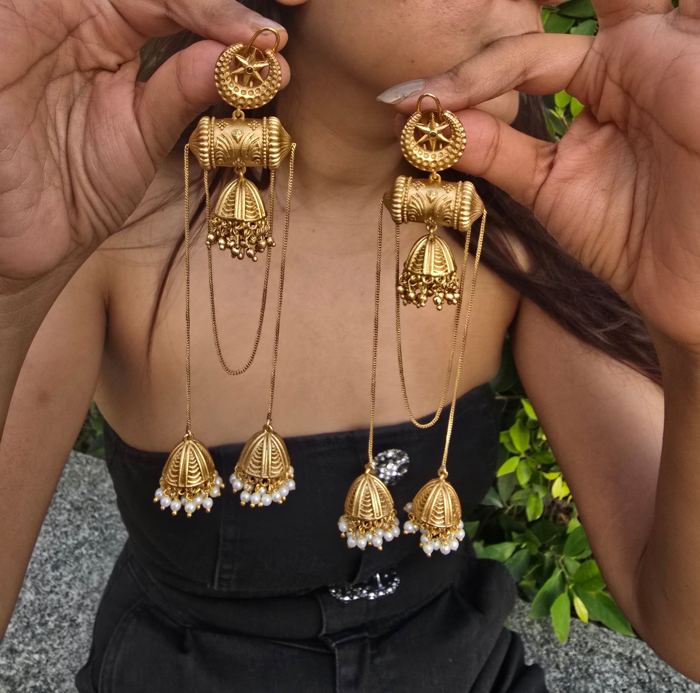 Chaan Sitara Matt Earrings