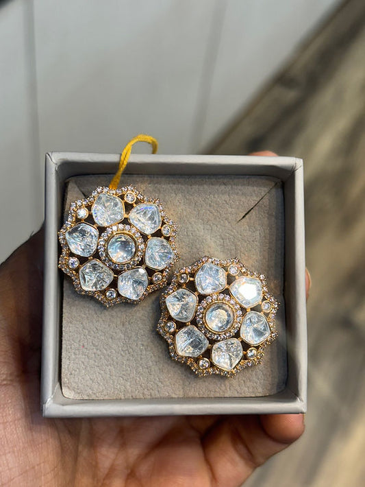 Polki Stud Earrings