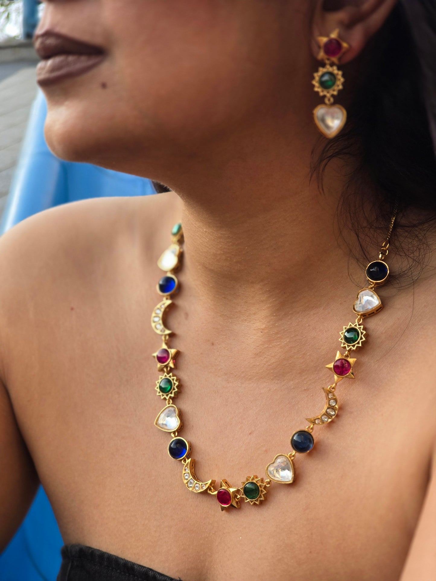 Chaand Sitara Necklace Set