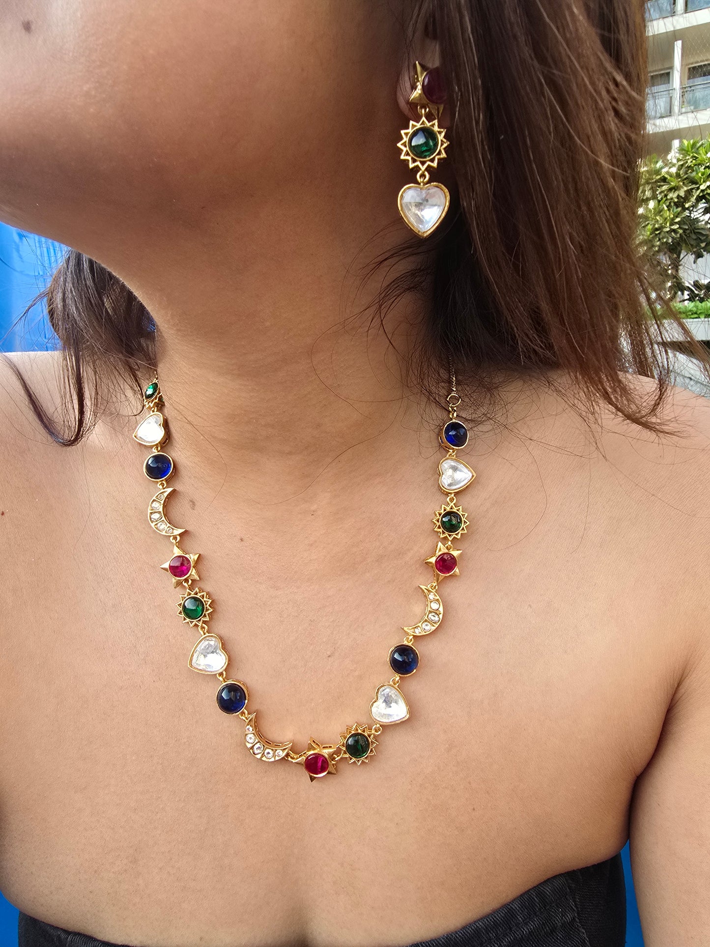 Chaand Sitara Necklace Set