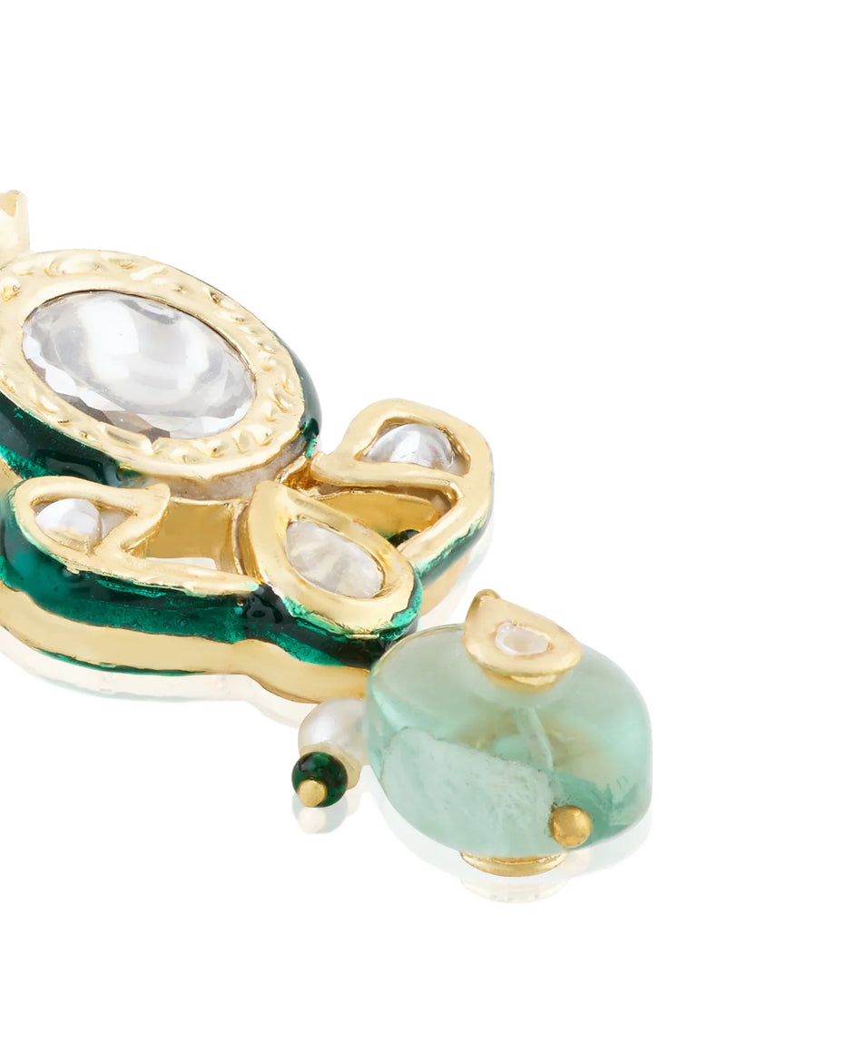 Meher Kundan Meena Earrings