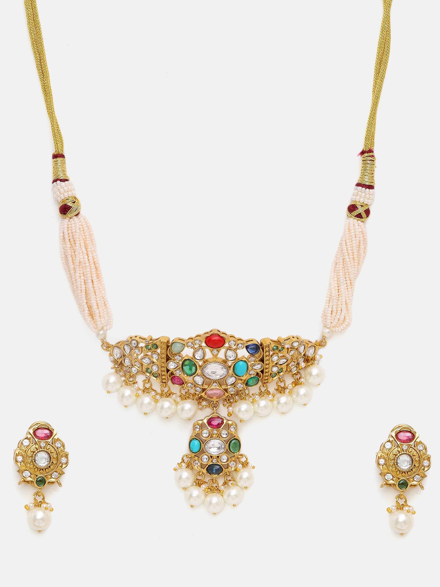 Ratnavali Navratran Kundan Choker Set