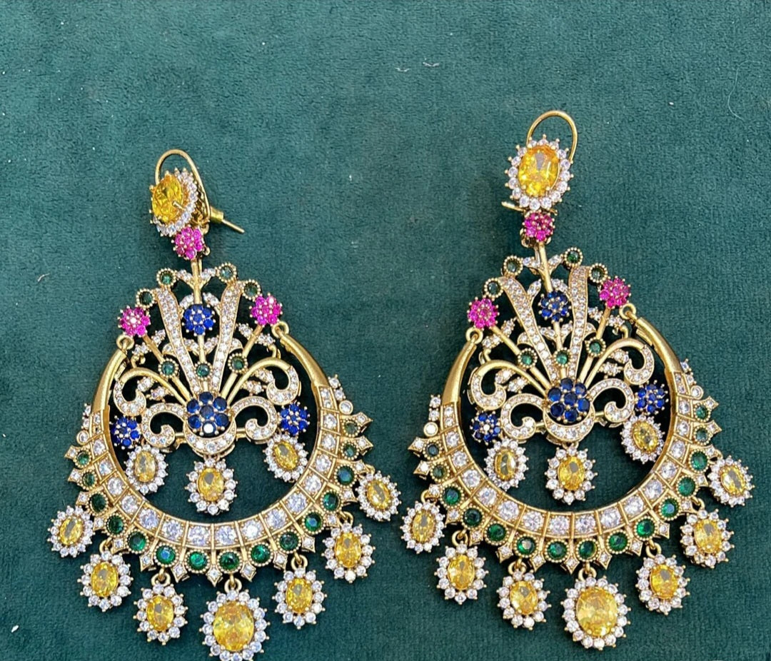 Zahara multicolour Chaandbaali Earrings