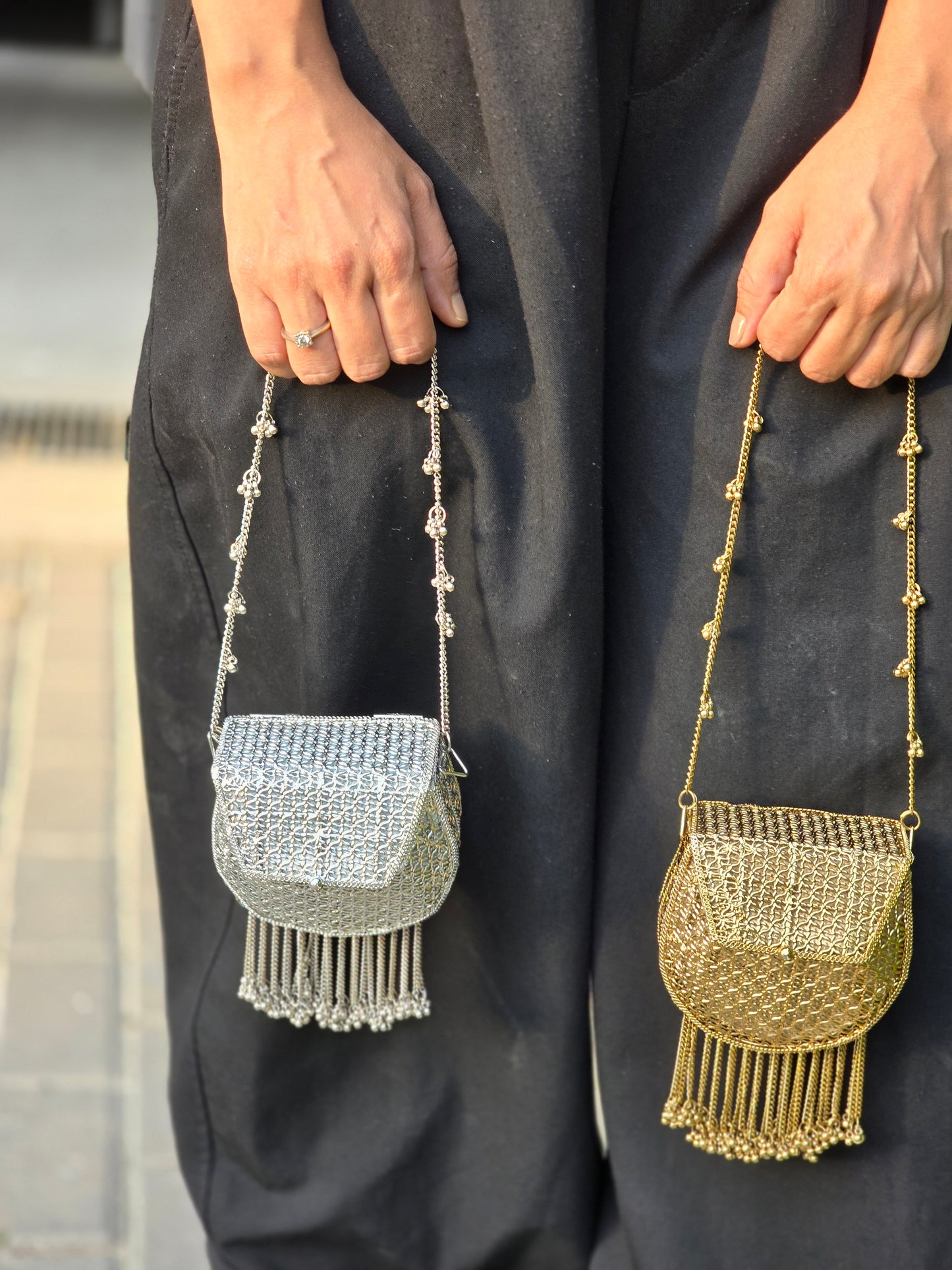 Batua Jaal Clutch Bag