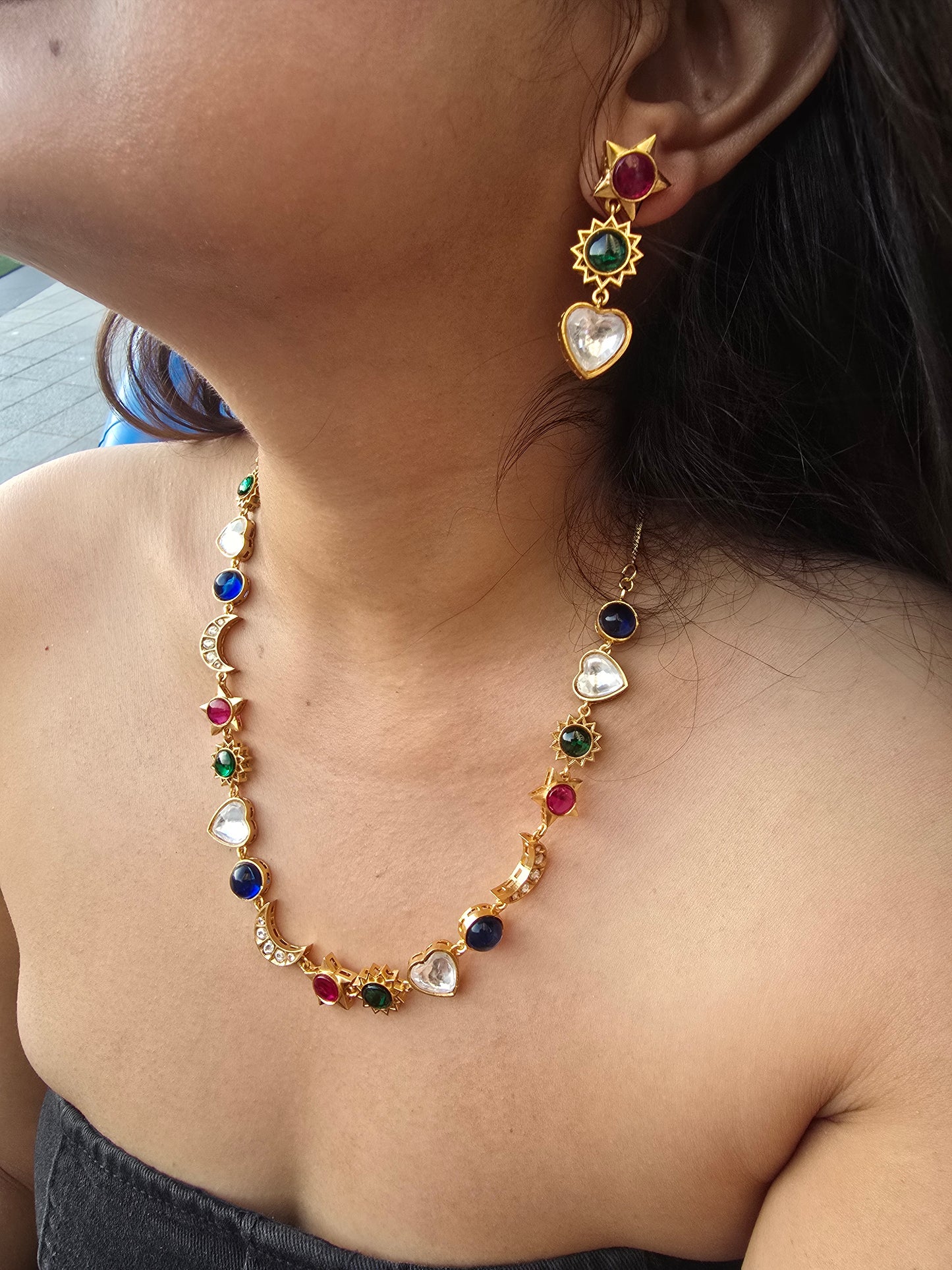 Chaand Sitara Necklace Set