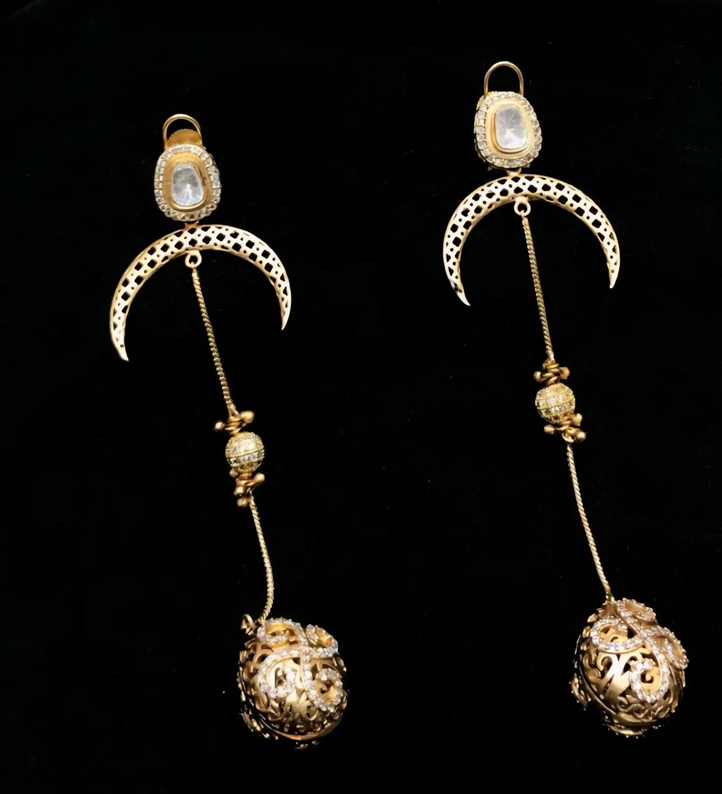 Shinya Temple Kashmiri Matt Earrings