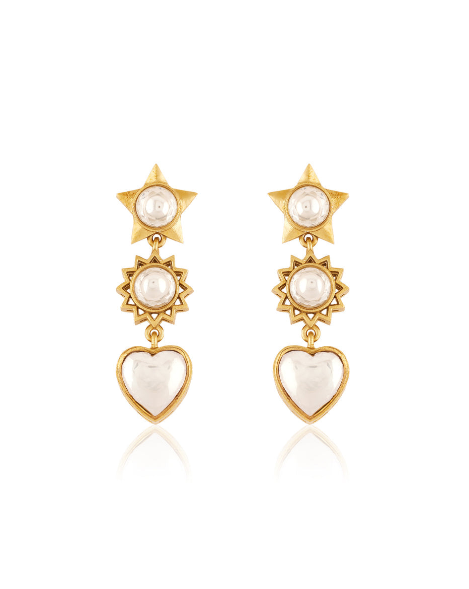 Chaand Sitara kundan Necklace Set