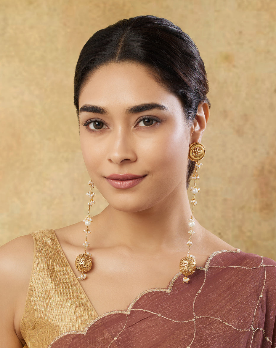 Inara Kashmiri Matt Earrings