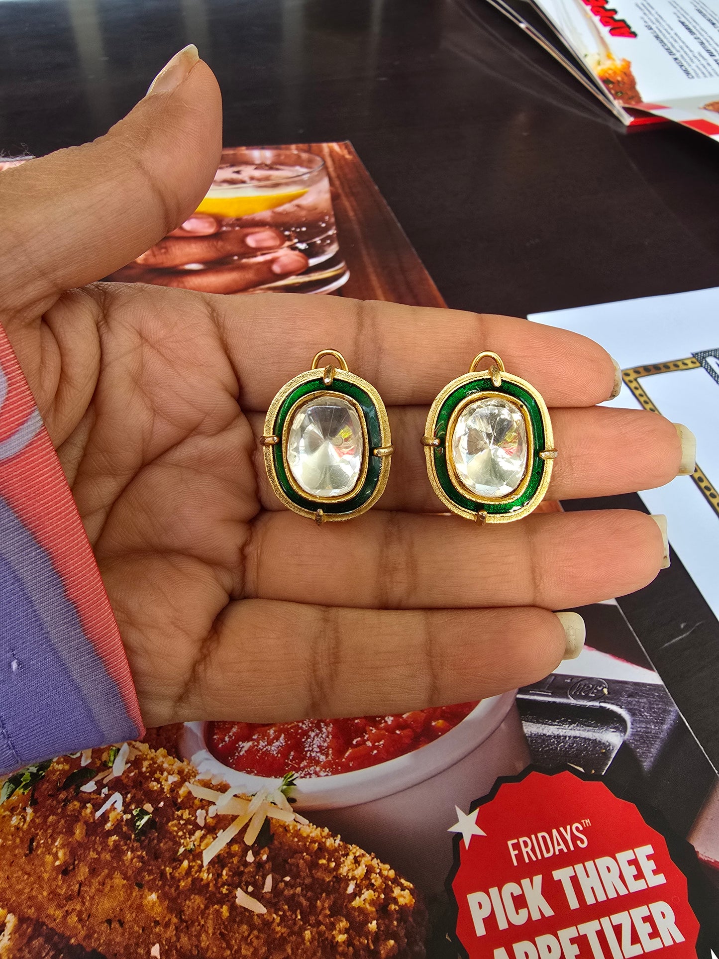 Polki Stud Earrings