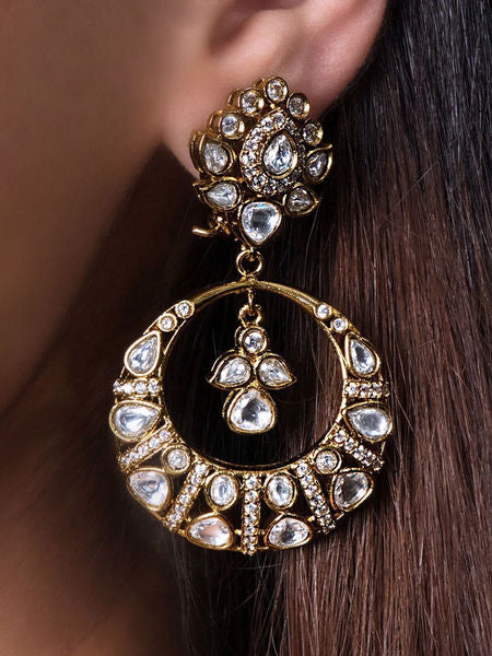 Inaya Polki Chaandbaali Earrings