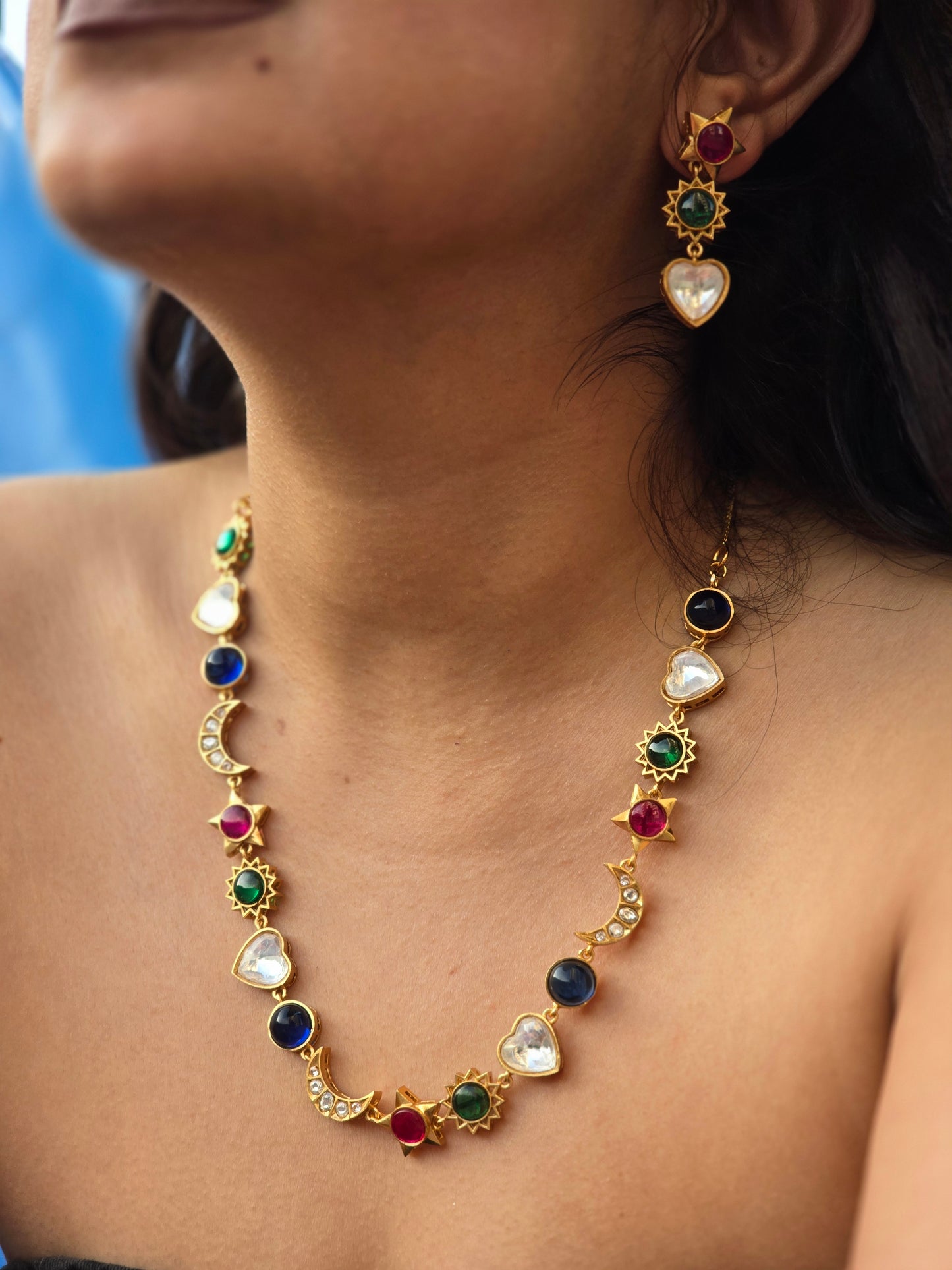 Chaand Sitara Necklace Set